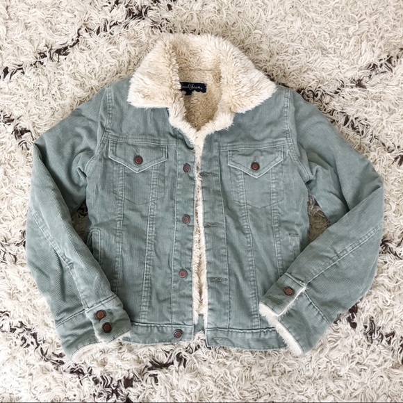 earl jean corduroy sherpa jacket